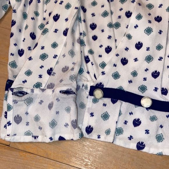 ⭐️ HP FREE PEOPLE Where We Roam Faux Wrap Cropped Printed Blouse - Picture 9 of 13